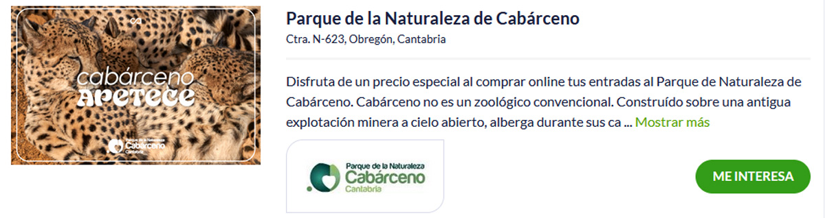 Entradas Parque de Cábarceno